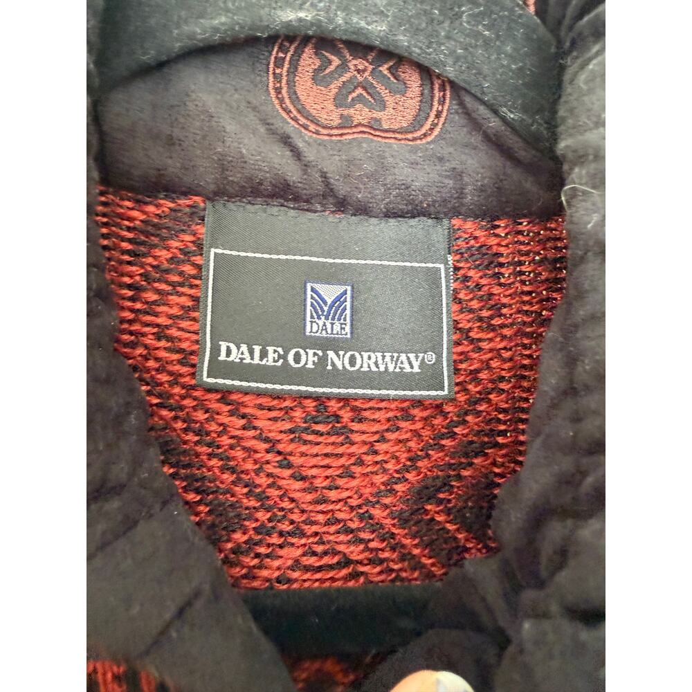 DALE OF NORWAY Women's New Wool Nordic Sweater Red Black Geometric - Picture 2 of 8